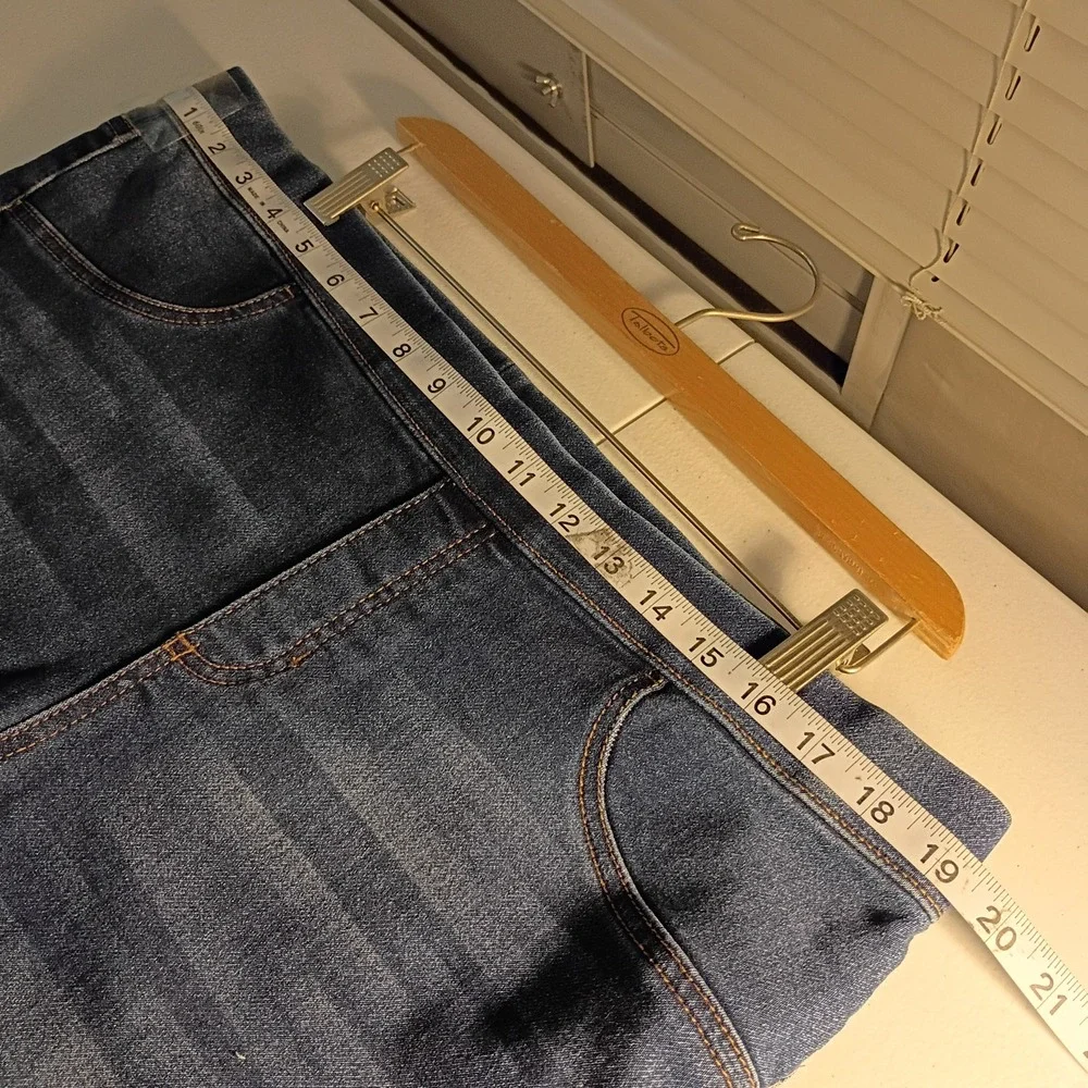 No Boundaries Womens XXXL 21 Dark Wash Pull On High Rise Skinny Jeggings Denim